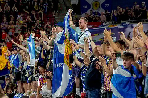Scotland fans after the match against Switzerland